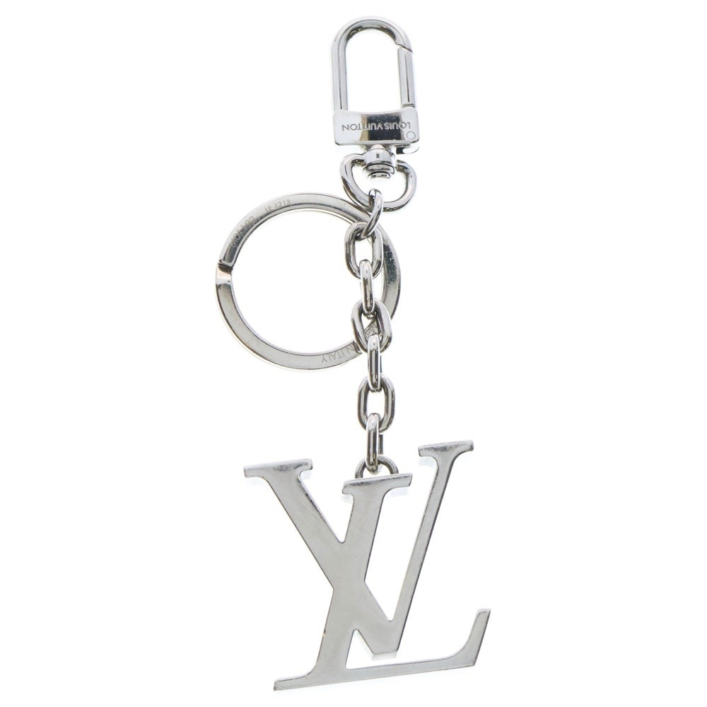 LOUIS VUITTON(ルイヴィトン) ポルトクレLVイニシャル キーホルダー バッグチャーム キーリング ステンレススティール シルバー M01192