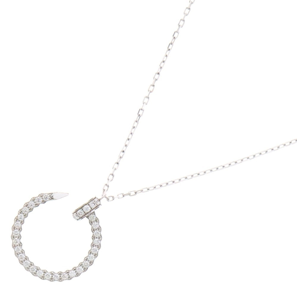 Cartier(カルティエ) ジュスト アン クル ネックレス ダイヤモンド Au750 K18 WG ホワイトゴールド ペンダント ジュエリー