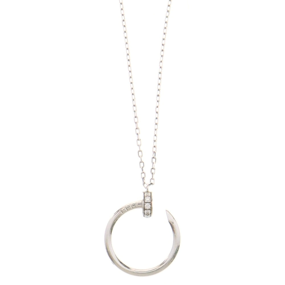 Cartier(カルティエ) ジュスト アン クル ネックレス ダイヤモンド Au750 K18 WG ホワイトゴールド ペンダント ジュエリー