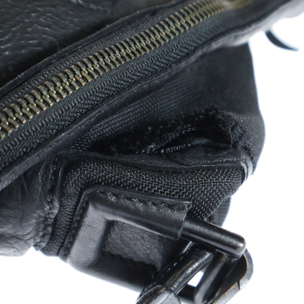 DIESEL(ディーゼル) レザー ショルダーバッグ 黒 2wayバッグ archive