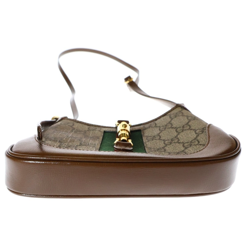 GUCCI(グッチ) GGスプリーム ジャッキー1961 2WAY ショルダーバッグ ハンドバッグ キャンバス ベージュ×ブラウン 637092 レディース
