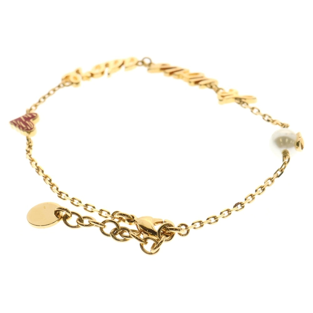 Christian Dior(クリスチャンディオール) DIOR AMOUR JE VOUS ADORE パール ブレスレット GP ゴールド アクセサリー