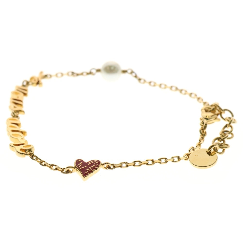 Christian Dior(クリスチャンディオール) DIOR AMOUR JE VOUS ADORE パール ブレスレット GP ゴールド アクセサリー