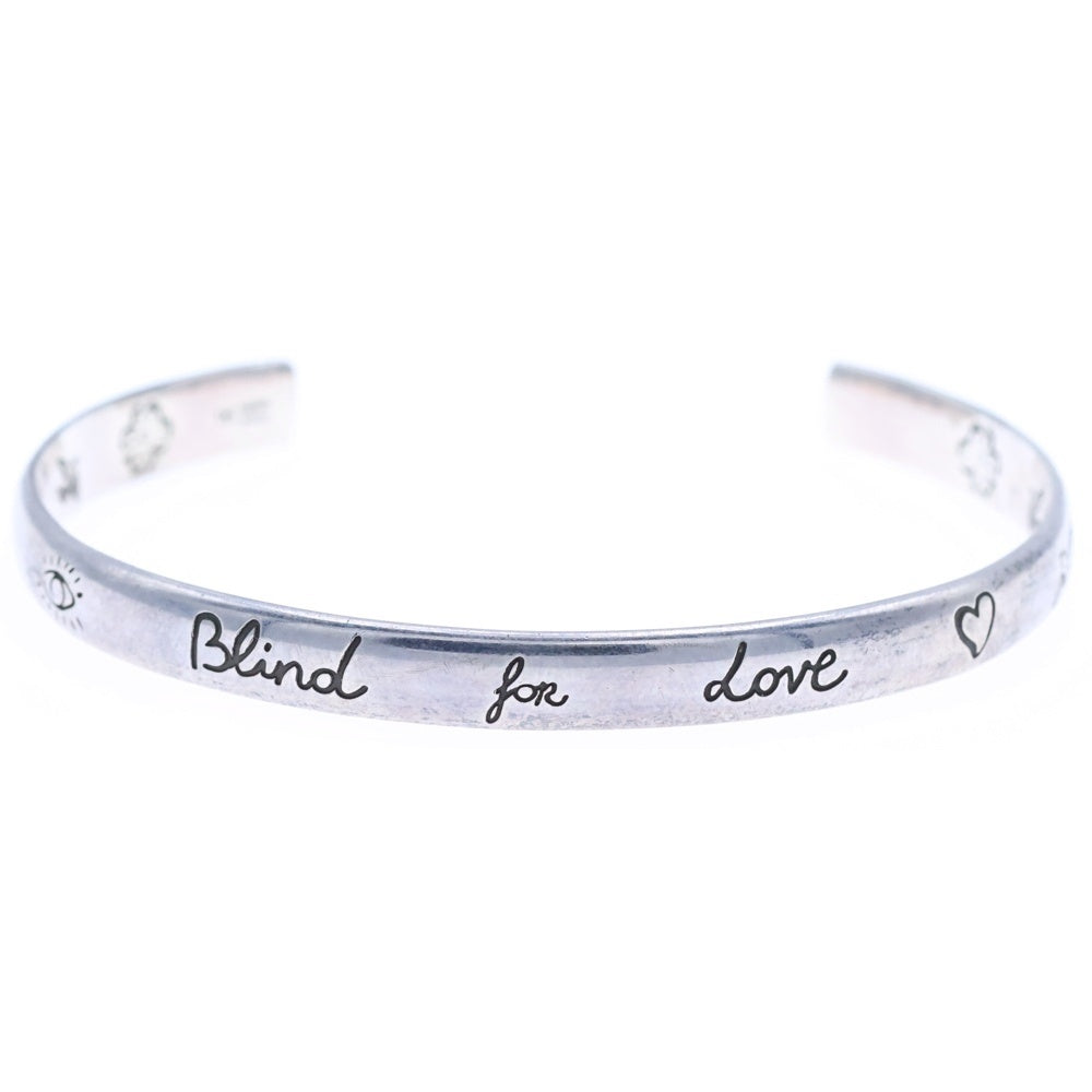 GUCCI(グッチ) BLIND FOR LOVE ブラインド フォー ラブ バングル ブレスレット シルバー 454287