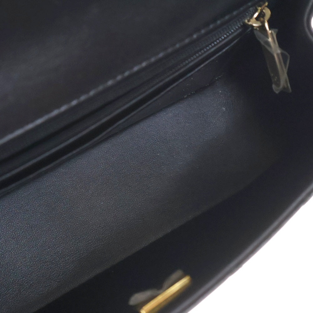 CHANEL(シャネル) マトラッセ20 トップハンドル ソーブラック ラムスキン ショルダーバッグ AS5243