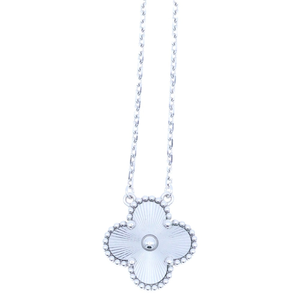 Van Cleef & Arpels(ヴァンクリーフアンドアーペル) ヴィンテージアルハンブラ ギョーシェ K18WG ホワイトゴールド VCARP9XG00