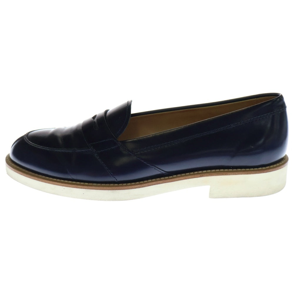 TOD'S(トッズ) コインローファー シューズ ネイビー レザー 37