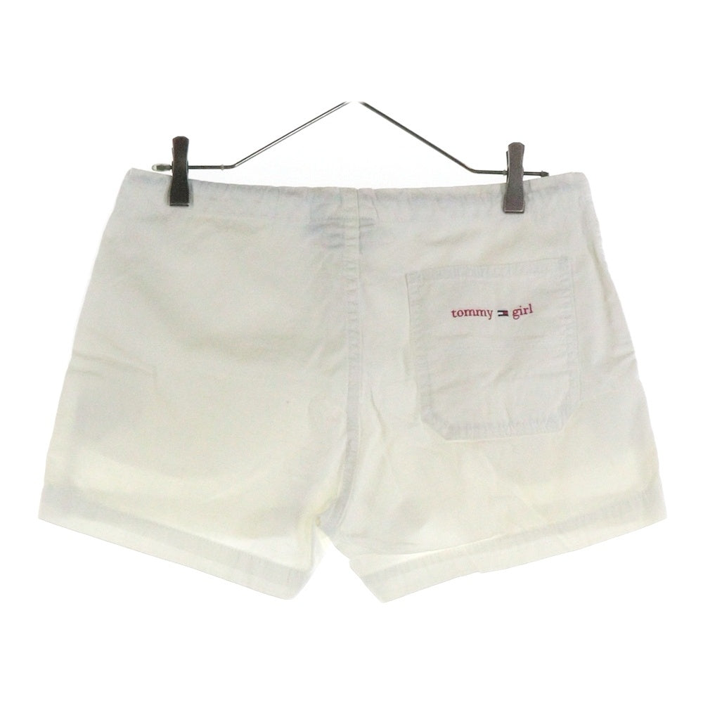 TOMMY JEANS(トミージーンズ) バックロゴ ショートパンツ ショーツ ホワイト 〇