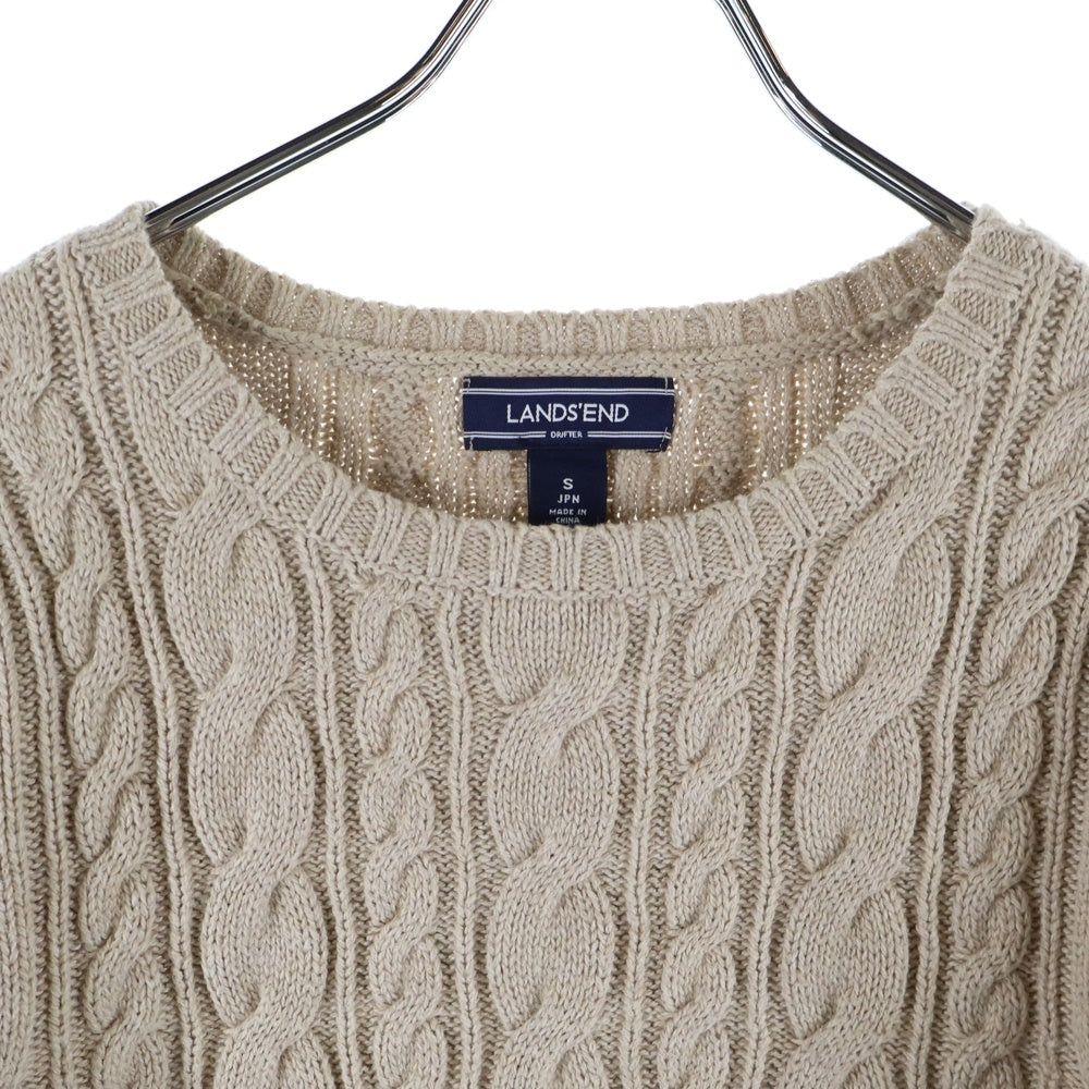LANDS END(ランズエンド) ランズエンド ニットセーター ベージュ 〇