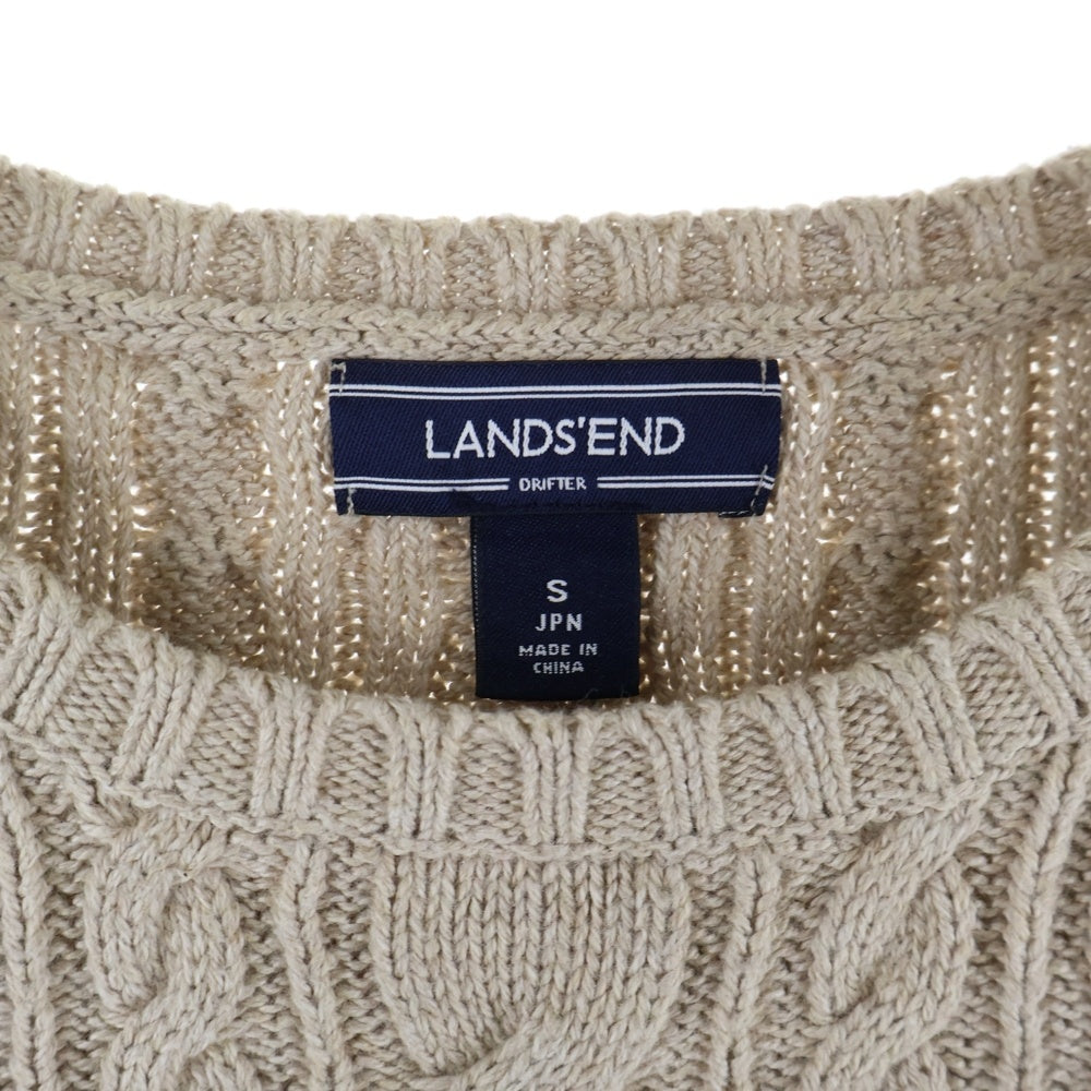 LANDS END(ランズエンド) ランズエンド ニットセーター ベージュ 〇