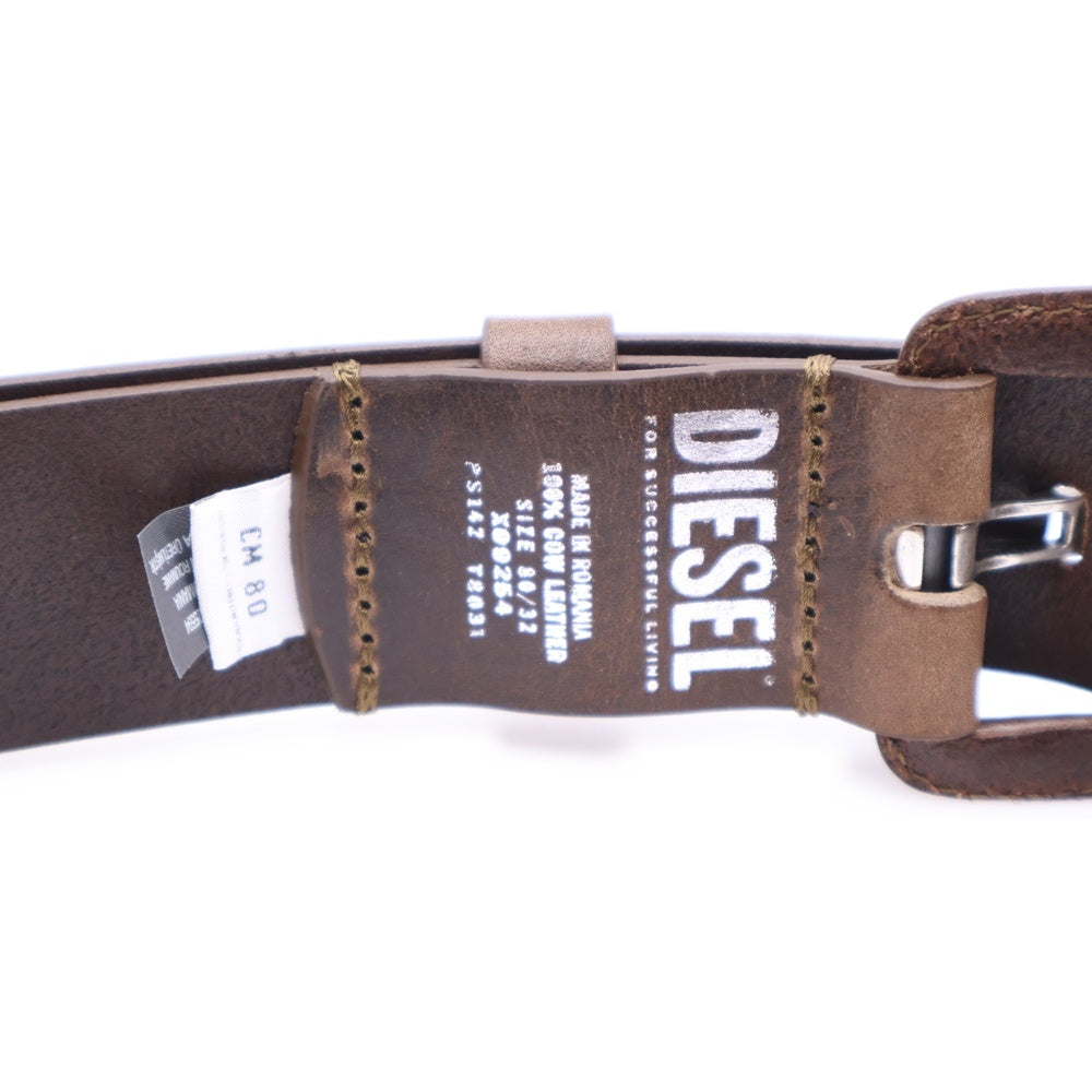 DIESEL(ディーゼル) ベルト ブラウン レザー