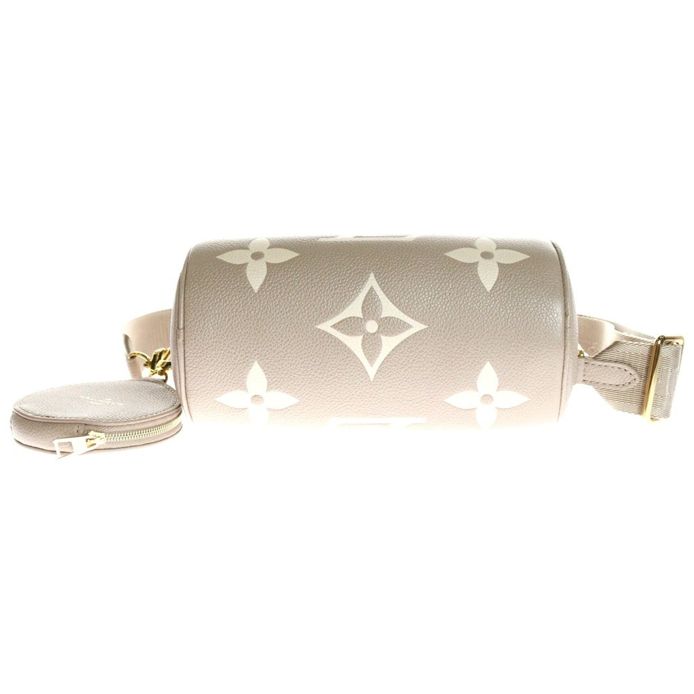 LOUIS VUITTON(ルイヴィトン) モノグラムアンプラント パピヨンBB トゥルトレールクレーム 2WAY ポーチ付 レザーハンドバッグ ショルダーバッグ ベージュ レディース M46031
