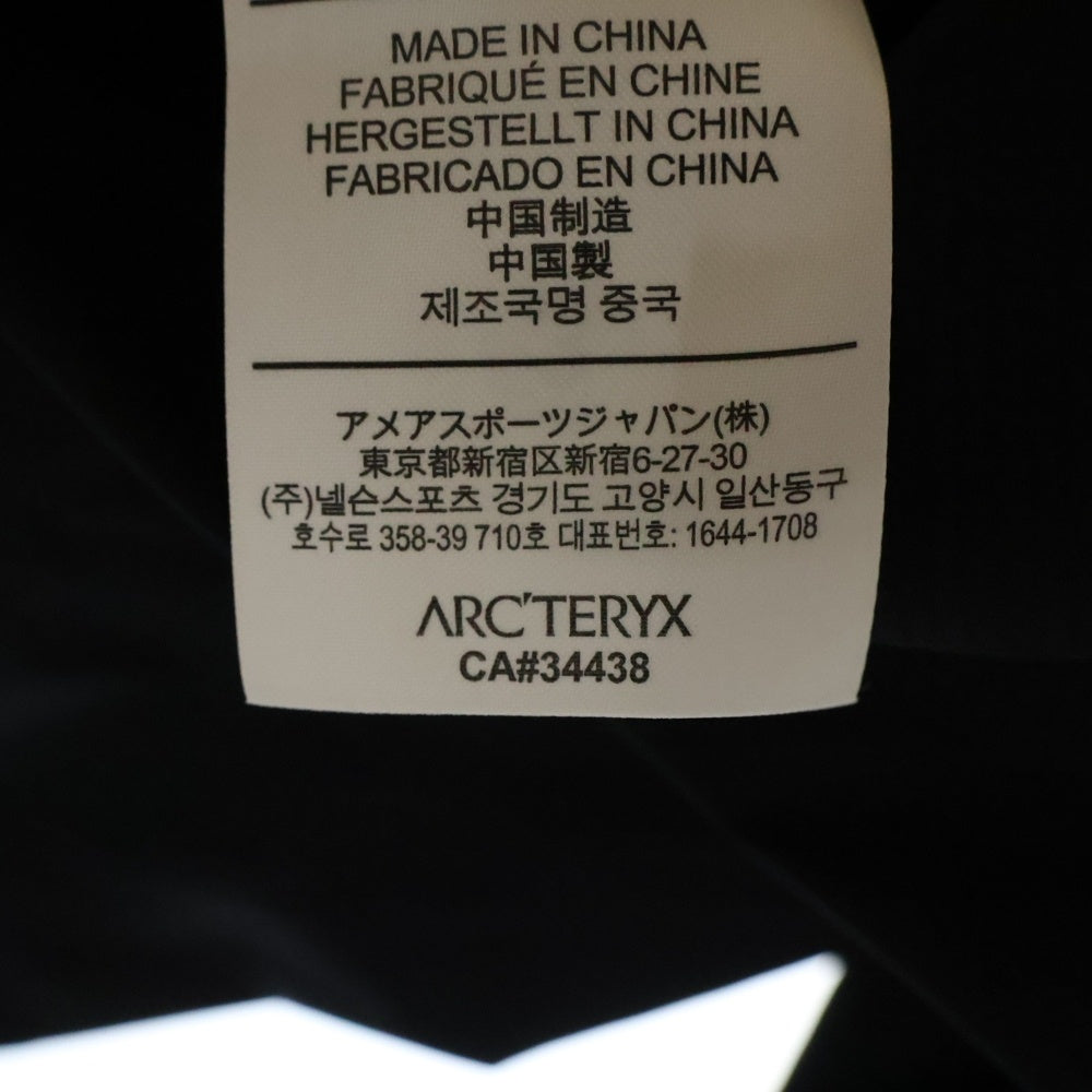 ARC'TERYX(アークテリクス) ZETA FL JACKET GORE-TEX ゼータ FL ロゴ刺繍 ジップアップ フーデッド ナイロン ジャケット パーカー ブラック 23933-121936