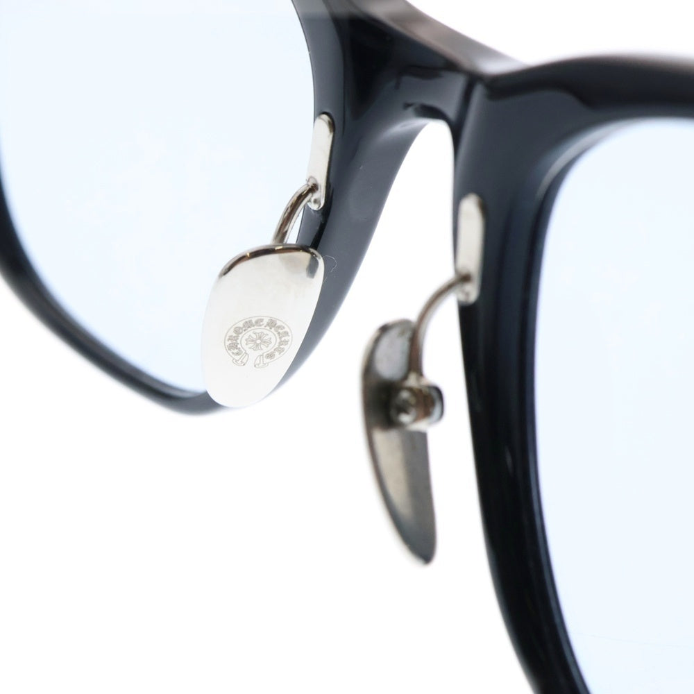 CHROME HEARTS(クロムハーツ) DARLIN ダーリン フローラルモチーフ ウェリントンサングラス メガネ ブラック×シルバー
