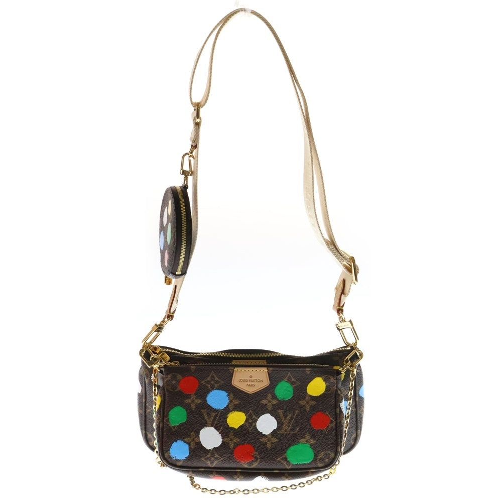 LOUIS VUITTON(ルイヴィトン) LV×YK モノグラム ミュルティ・ポシェットアクセソワール PVC ブラウン マルチカラー ICタイプ M46385 ショルダーバッグ