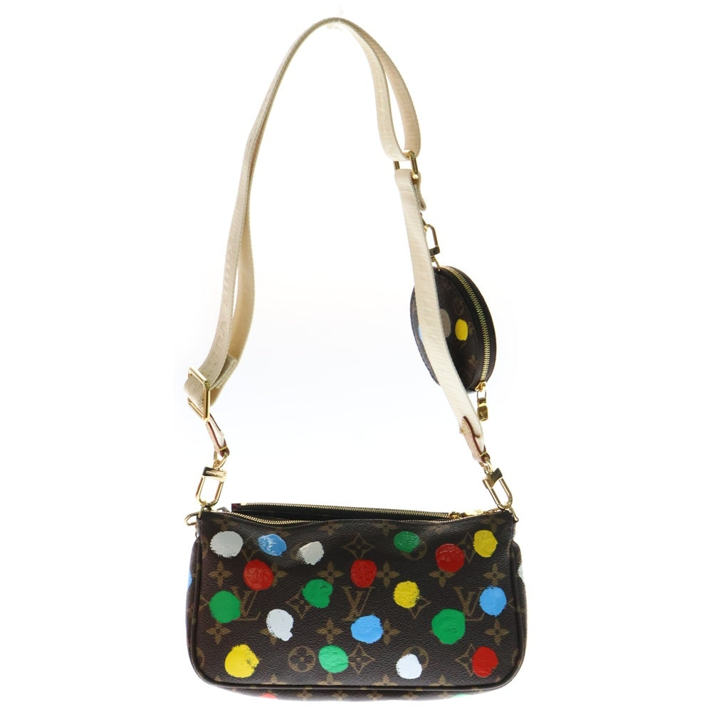 LOUIS VUITTON(ルイヴィトン) LV×YK モノグラム ミュルティ・ポシェットアクセソワール PVC ブラウン マルチカラー ICタイプ M46385 ショルダーバッグ