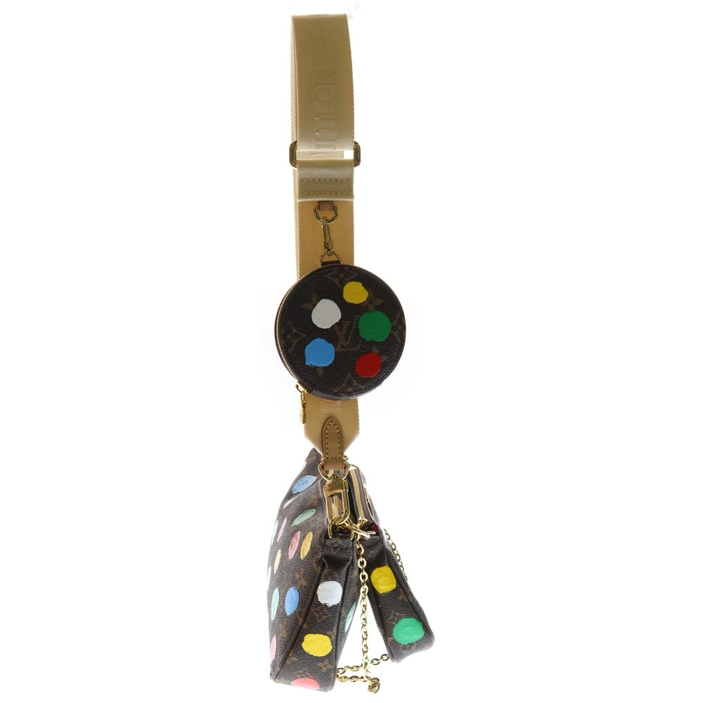 LOUIS VUITTON(ルイヴィトン) LV×YK モノグラム ミュルティ・ポシェットアクセソワール PVC ブラウン マルチカラー ICタイプ M46385 ショルダーバッグ