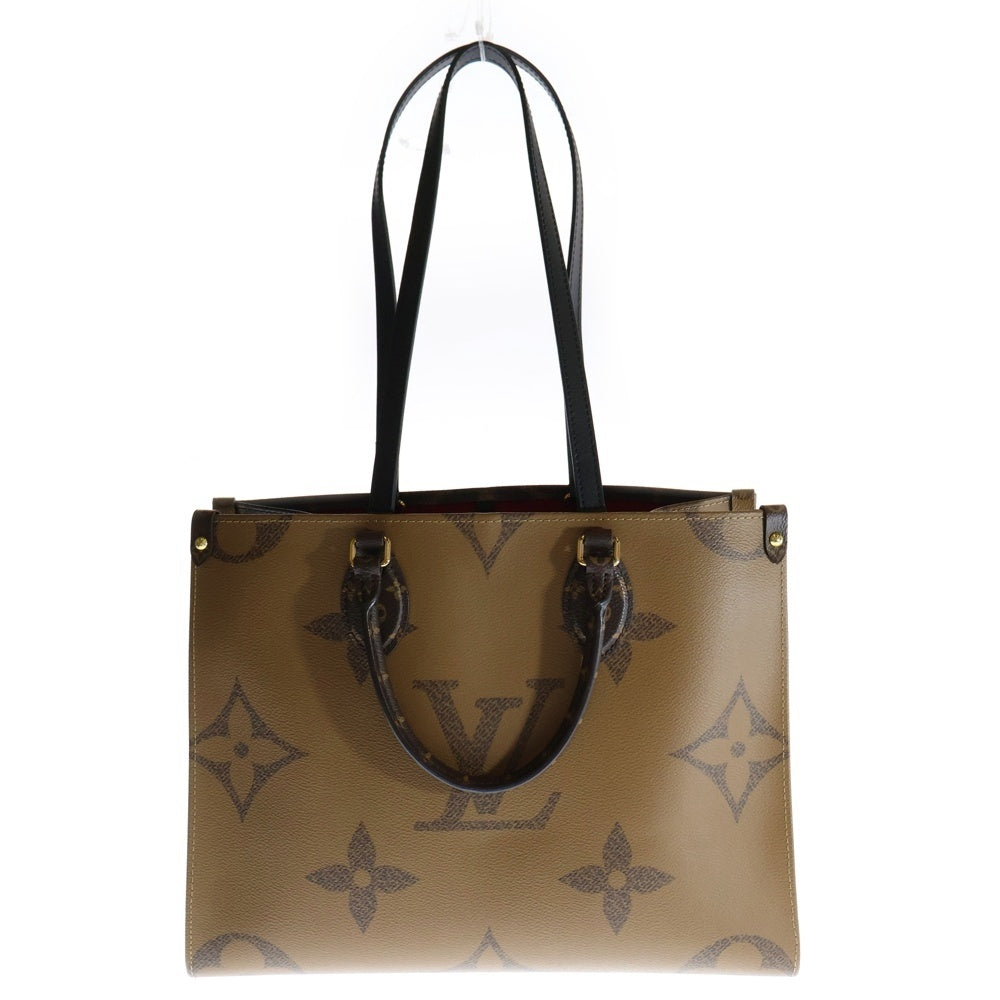 LOUIS VUITTON(ルイヴィトン) モノグラムジャイアント リバース オンザゴーMM M45321 ブラウン PVC ハンドバッグ トートバッグ