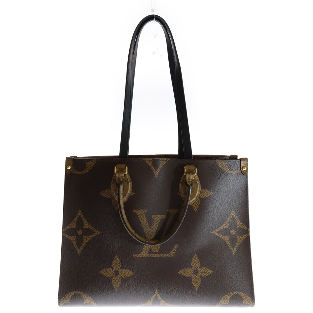 LOUIS VUITTON(ルイヴィトン) モノグラムジャイアント リバース オンザゴーMM M45321 ブラウン PVC ハンドバッグ トートバッグ