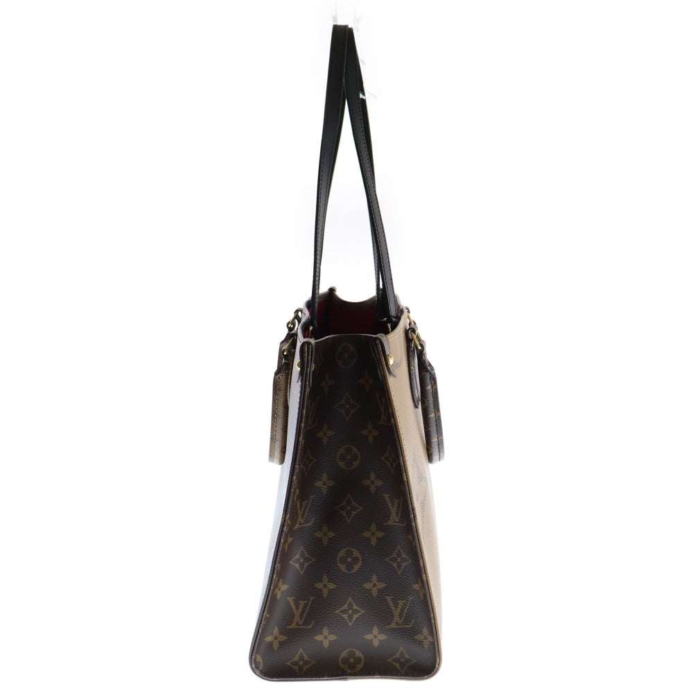 LOUIS VUITTON(ルイヴィトン) モノグラムジャイアント リバース オンザゴーMM M45321 ブラウン PVC ハンドバッグ トートバッグ