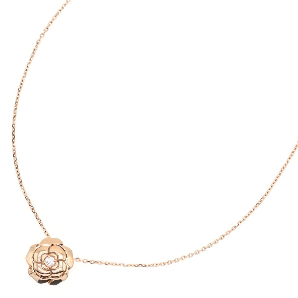 CHANEL(シャネル) カメリア ネックレス 1PD ダイヤモンド Au750 K18 PG ピンクゴールド ジュエリー
