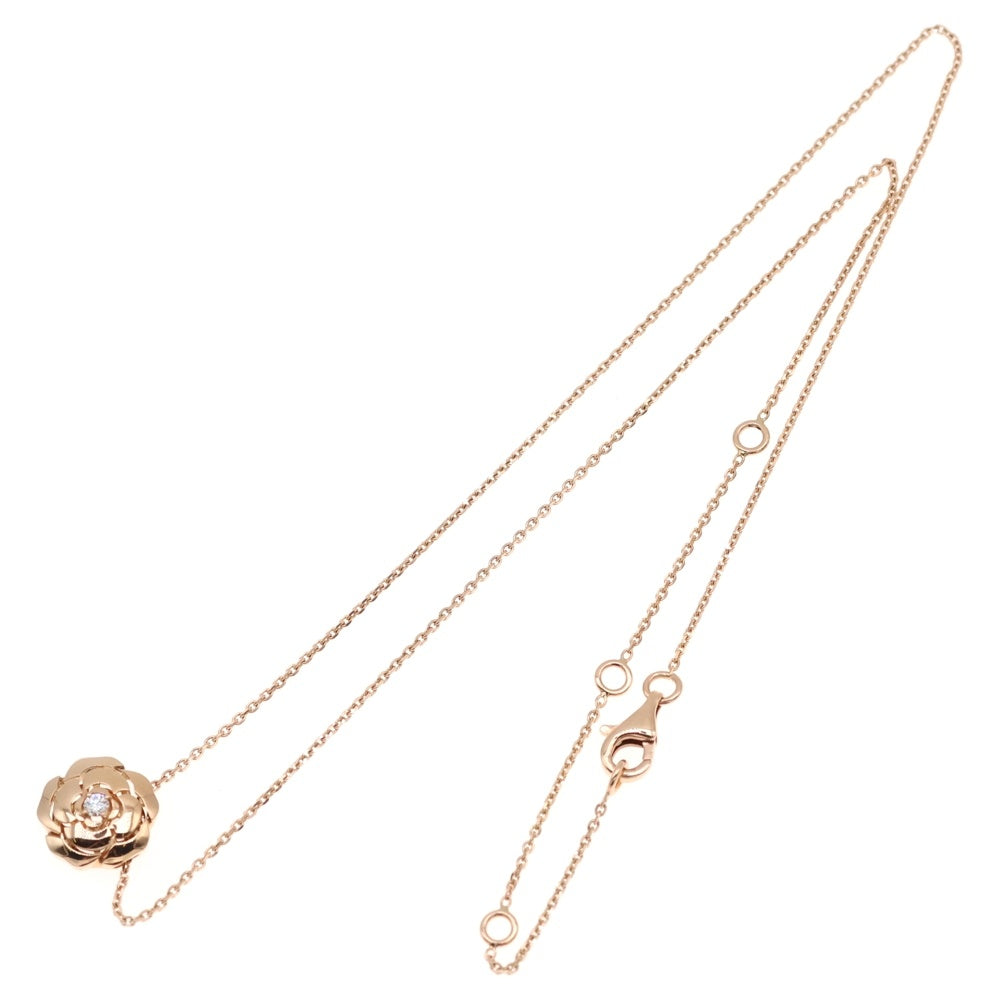 CHANEL(シャネル) カメリア ネックレス 1PD ダイヤモンド Au750 K18 PG ピンクゴールド ジュエリー