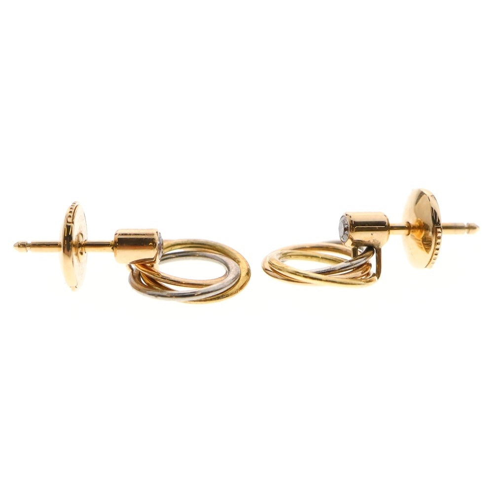 Cartier(カルティエ) トリニティ 1Pダイヤモンド ピアス 750YG/PG/WG イエローゴールド×ピンクゴールド×ホワイトゴールド B8301462 ジュエリー アクセサリー