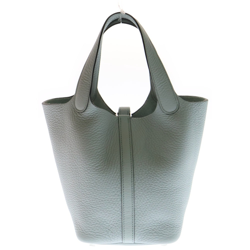 HERMES(エルメス) ピコタンロックPM ブルーペール トリヨンクレマンス シルバー金具 B刻印 ハンドバッグ