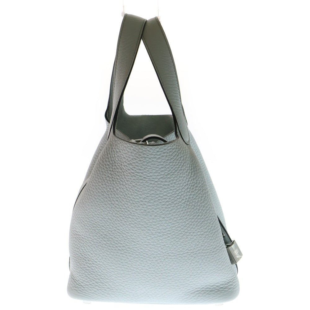 HERMES(エルメス) ピコタンロックPM ブルーペール トリヨンクレマンス シルバー金具 B刻印 ハンドバッグ