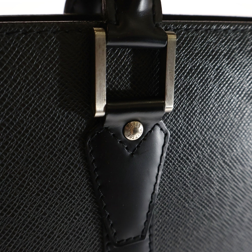 LOUIS VUITTON(ルイヴィトン) ポルトドキュマンロザン アルドワーズ タイガ レザー 2WAY ビジネス ハンド ショルダーバッグ ブリーフケース ブラック M30052