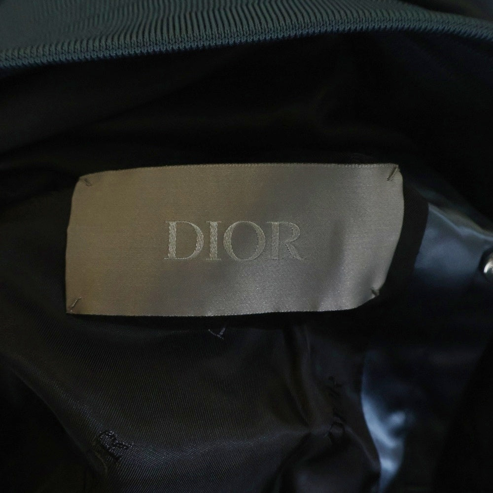 DIOR(ディオール) 20AW×Shawn Stussy ショーンステューシー バックロゴ刺繍ボンバージャケット MA-1 943C439D4878 ブルー