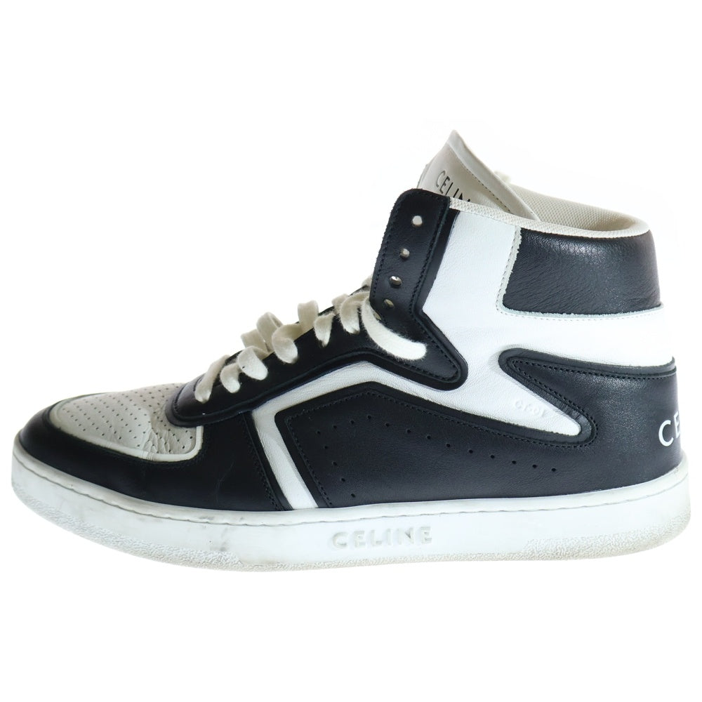 CELINE(セリーヌ) Z TRAINER CT-01 HIGH SNEAKERS レースアップ ハイカットスニーカー ブラック×ホワイト 41/26cm
