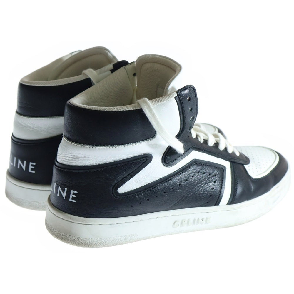 CELINE(セリーヌ) Z TRAINER CT-01 HIGH SNEAKERS レースアップ ハイカットスニーカー ブラック×ホワイト 41/26cm