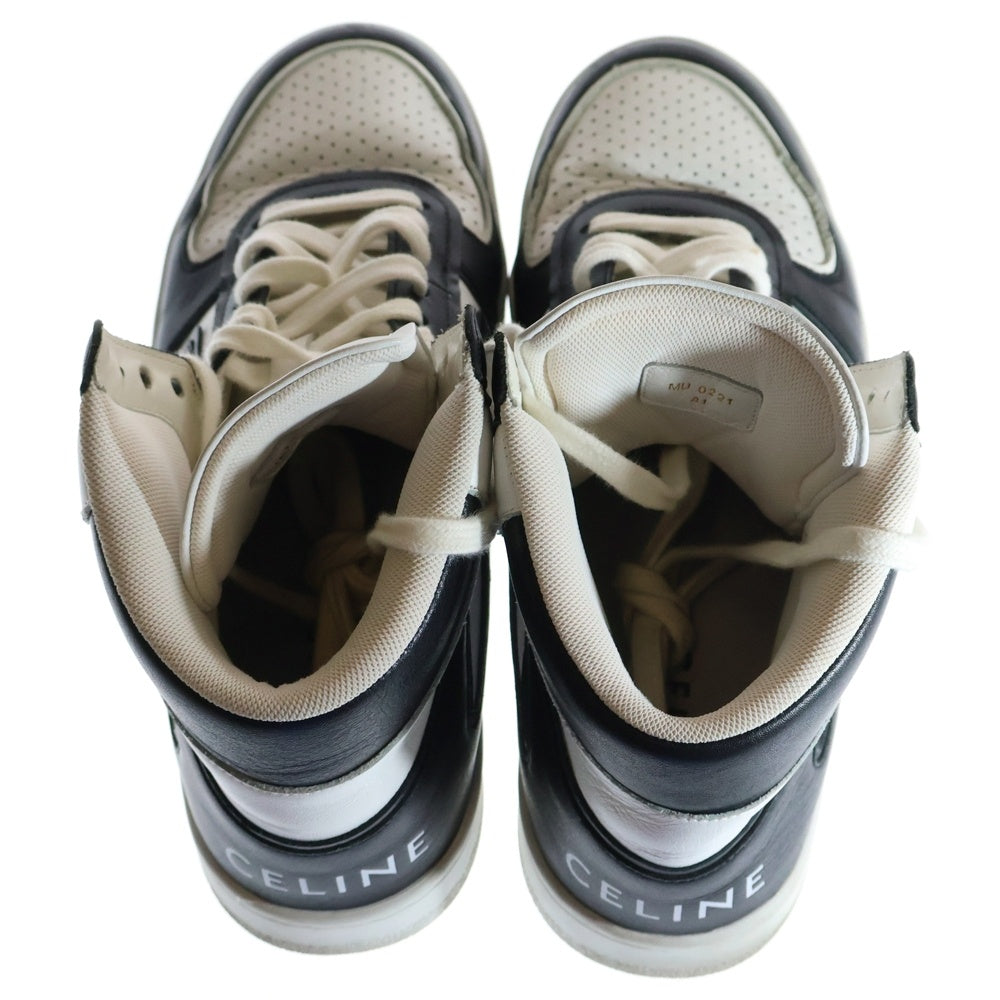 CELINE(セリーヌ) Z TRAINER CT-01 HIGH SNEAKERS レースアップ ハイカットスニーカー ブラック×ホワイト 41/26cm