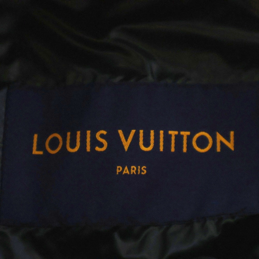 LOUIS VUITTON(ルイヴィトン) 22SS LVSE PADDED MNG FLOWER GILET パデッド モノグラム ジャイアント フラワー キルティング ジップアップ ダウンベスト ジレ ブラック RM221Q DH1 HLG47W