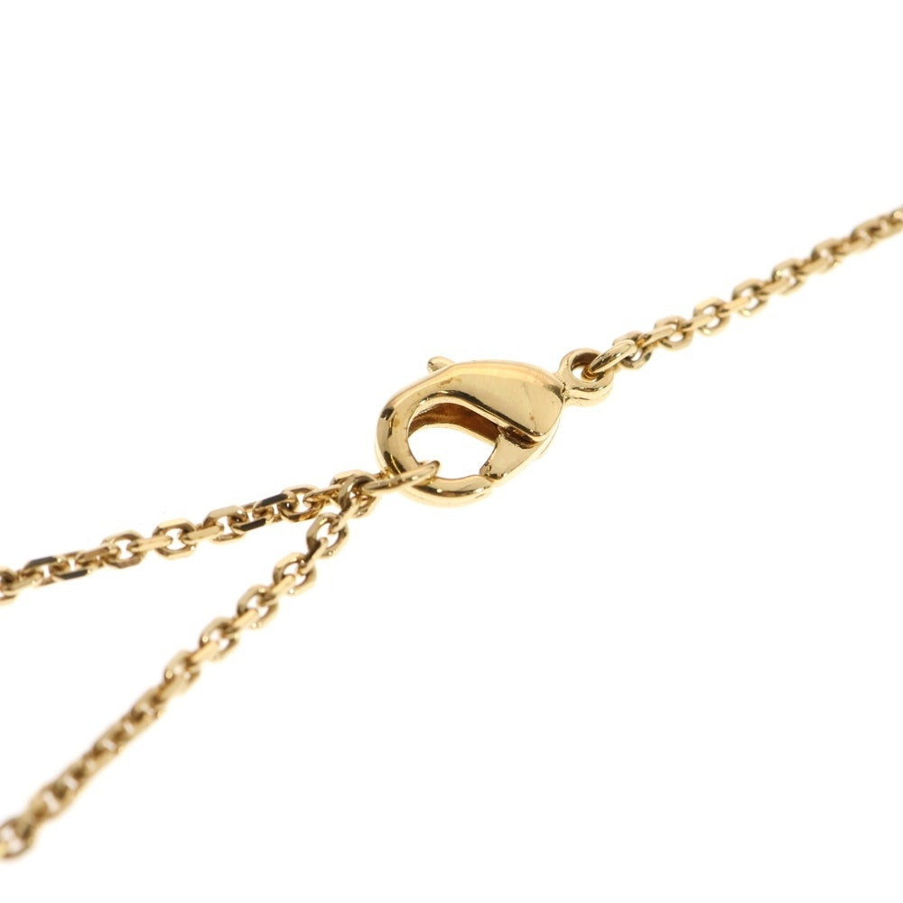 Christian Dior(クリスチャンディオール) CDロゴ クレール ディーリュヌ ネックレス ペンダント ラインストーン フェイクパール GP チェーン ゴールド