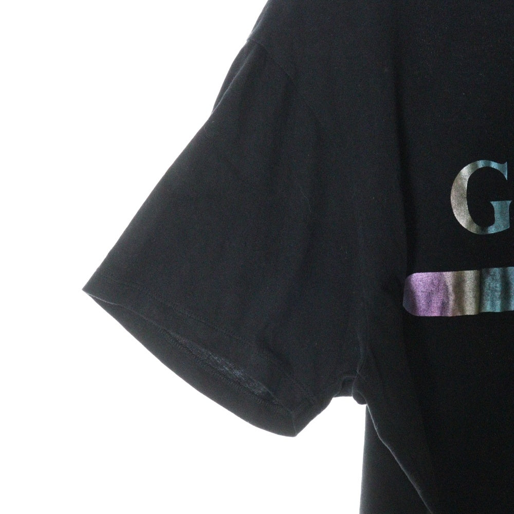 GUCCI(グッチ) GG フロントロゴプリント クルーネック 半袖Tシャツ カットソー ブラック 548334