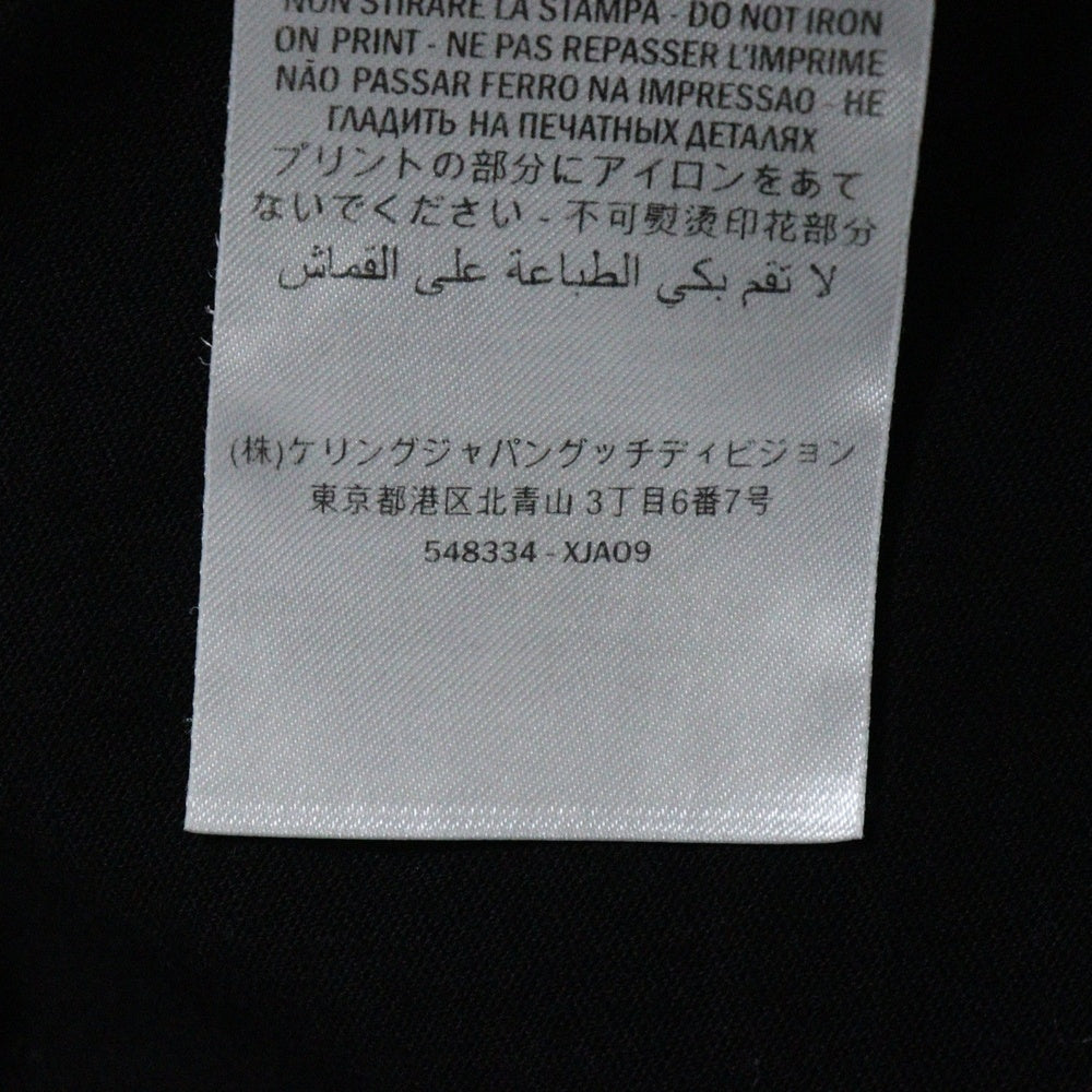 GUCCI(グッチ) GG フロントロゴプリント クルーネック 半袖Tシャツ カットソー ブラック 548334