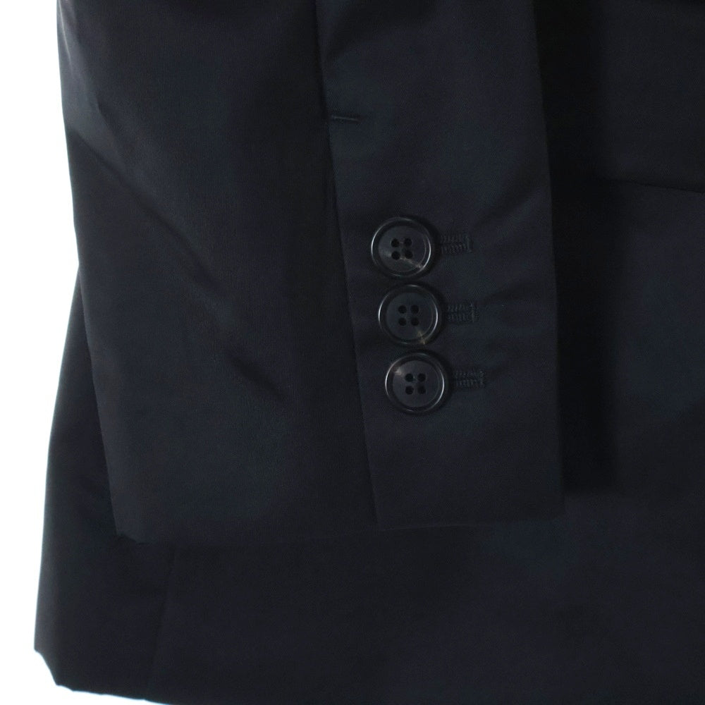 PRADA(プラダ) RE-NYLON リナイロン エコニール トライアングルロゴプレート ポーチ付き 2B テーラードジャケット ブラック レディース 270101 S232 1WQ8