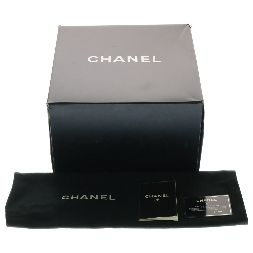 CHANEL(シャネル) ココマーク シャネルロゴ キャビアスキン レザーチェーンショルダーバッグ ベージュ レディース