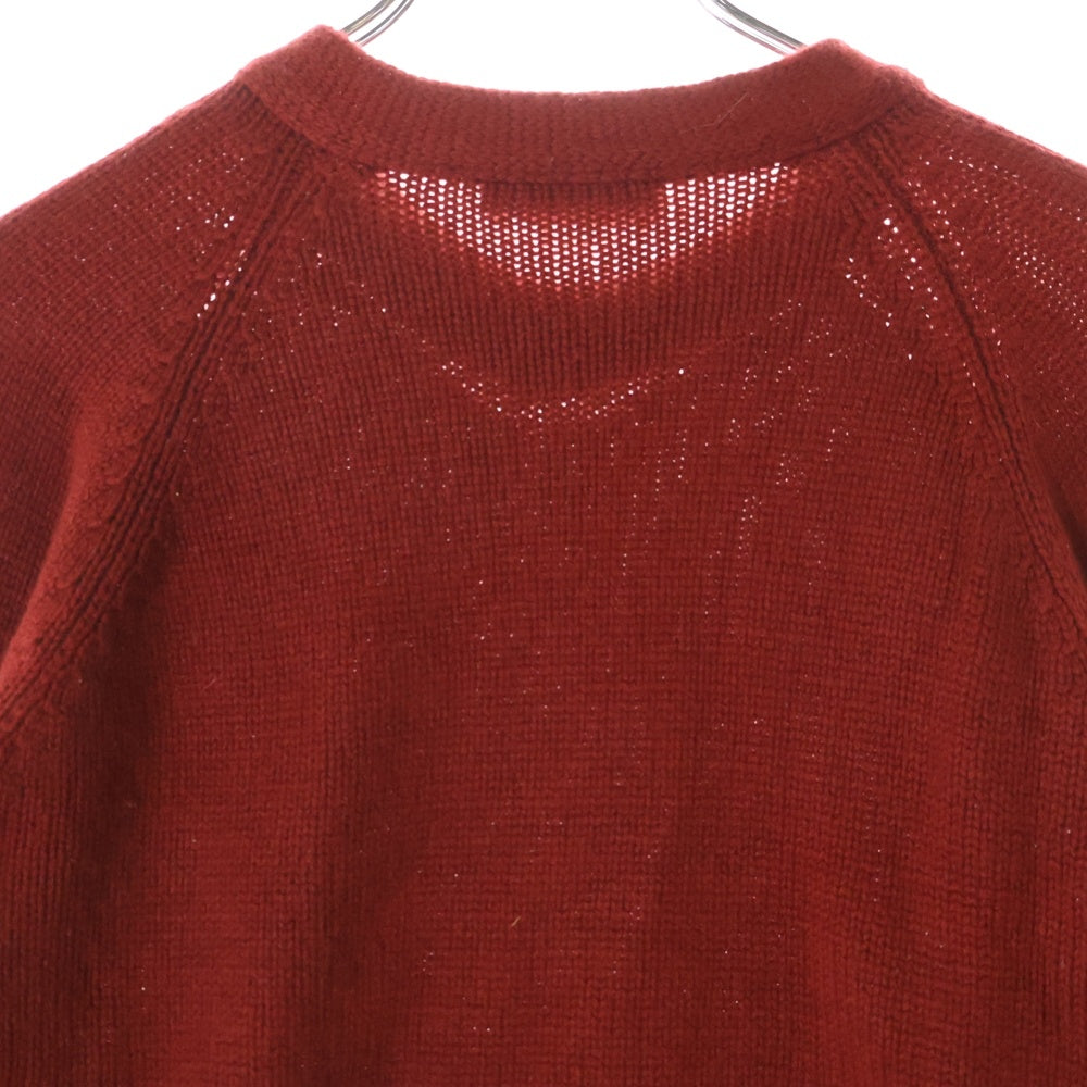 PRADA(プラダ) V-neck Cashmere L/S Knit Vネックカシミヤ長袖セーター ワインレッド レディース