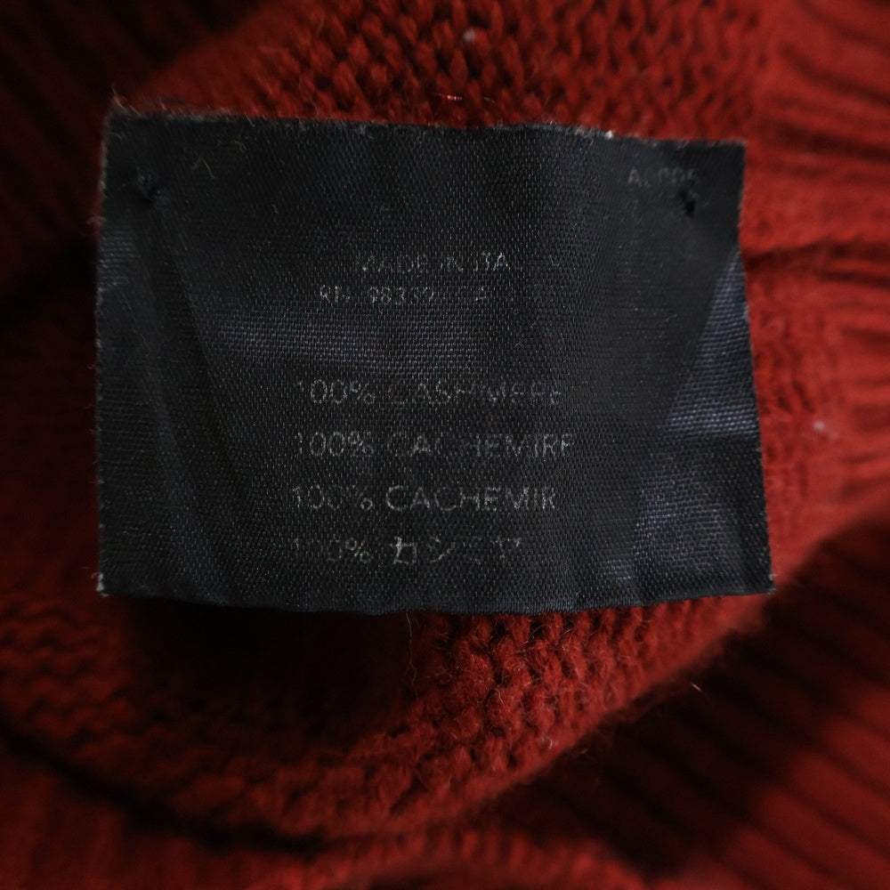 PRADA(プラダ) V-neck Cashmere L/S Knit Vネックカシミヤ長袖セーター ワインレッド レディース