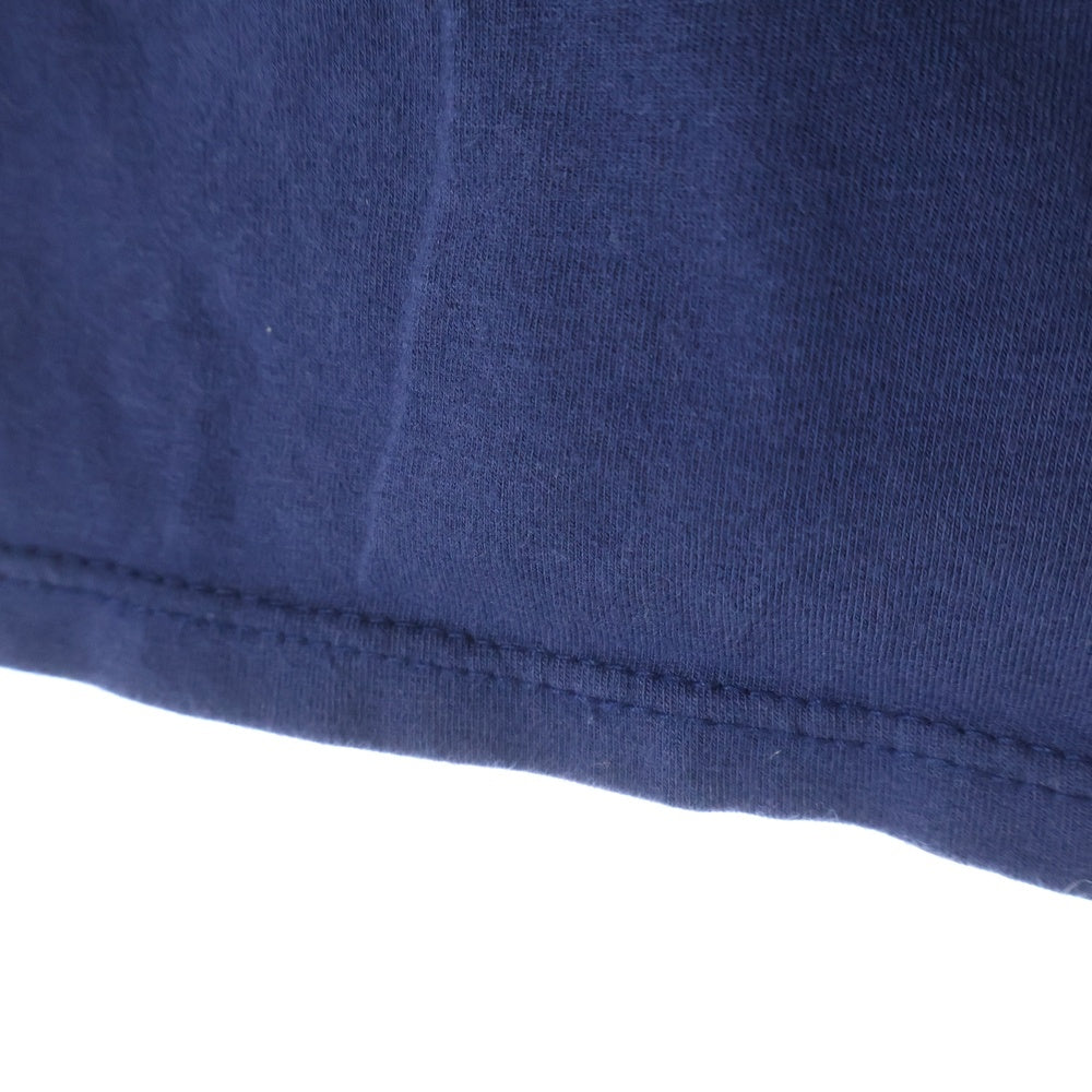 VIVIENNE TAM(ヴィヴィアンタム) ドラゴン刺繍 ビジュー刺繍Vネックカットソー 半袖Tシャツ ブルー 016-160211