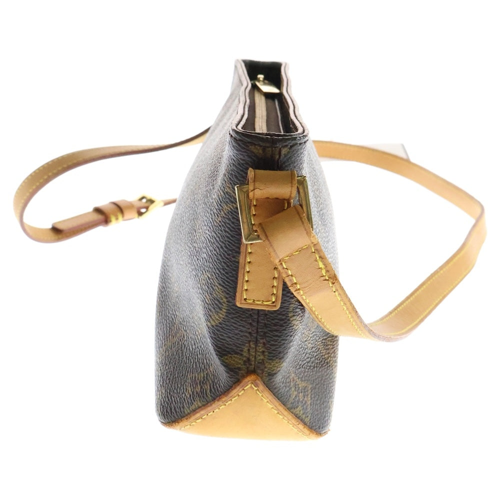 LOUIS VUITTON(ルイヴィトン) モノグラム トロター ハンドバッグ ミニバッグ ポシェット ブラウン ゴールド金具 M51240