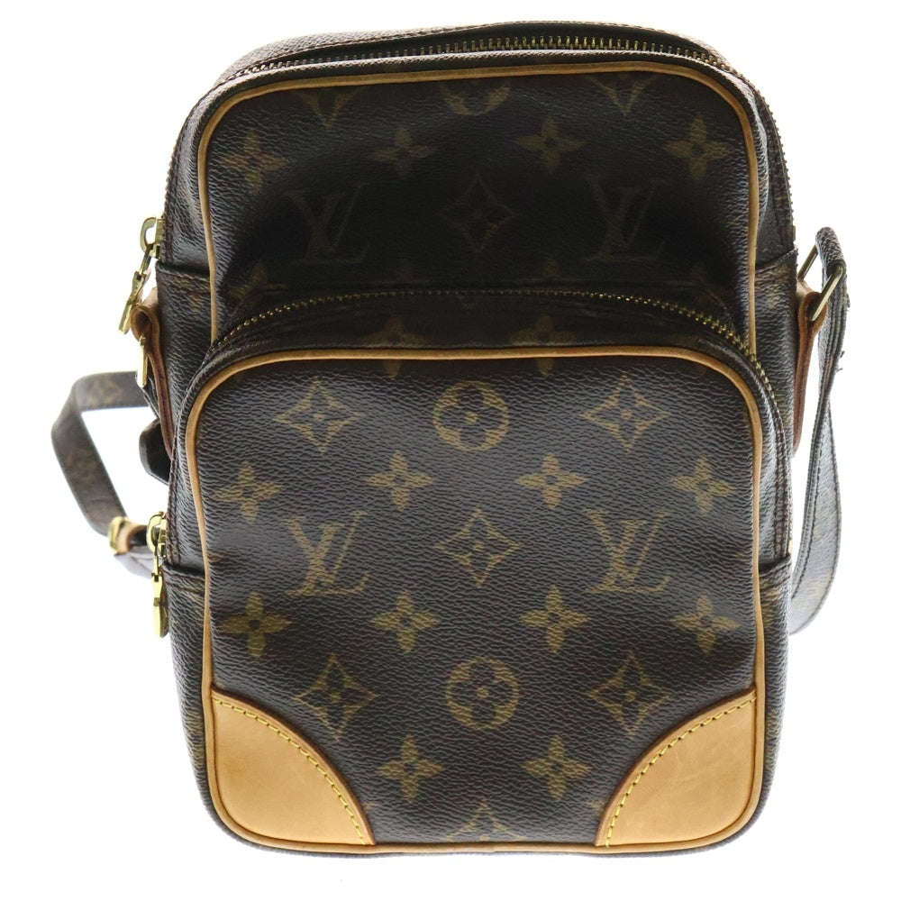 LOUIS VUITTON(ルイヴィトン) モノグラム アマゾン ショルダーバッグ ミニバッグ ブラウン ゴールド金具 レザー×PVC M45236