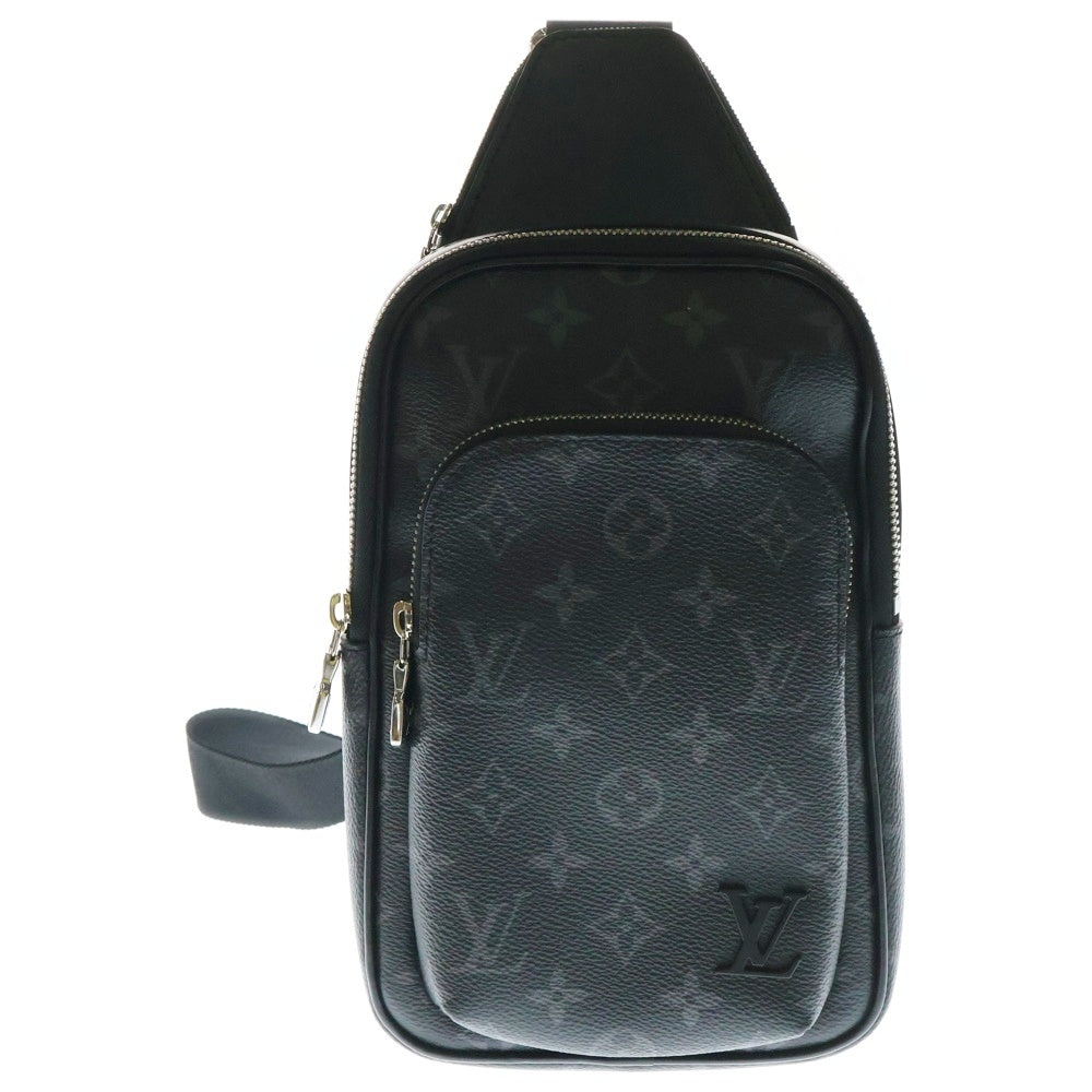 LOUIS VUITTON(ルイヴィトン) モノグラム・エクリプス アヴェニュー・スリングバッグPM ブラック PVCレザー RFID M47137