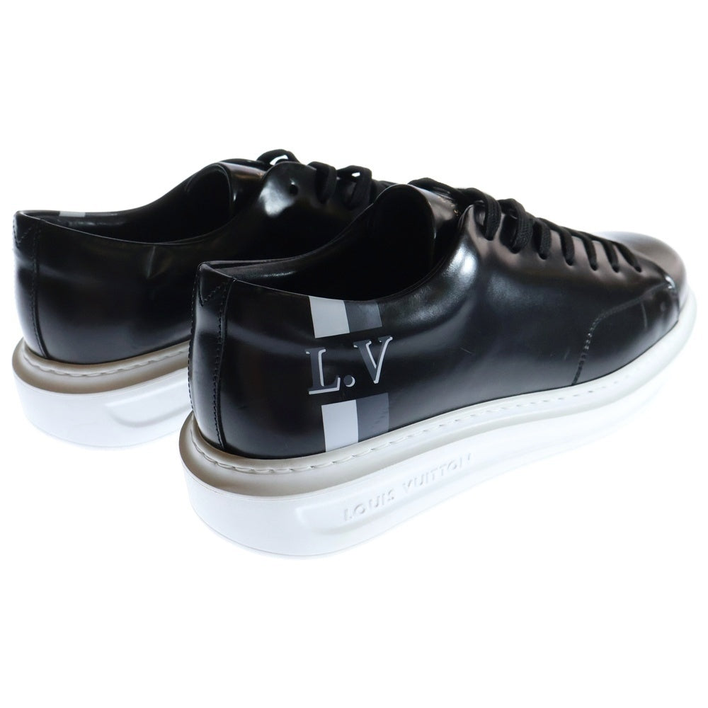 LOUIS VUITTON(ルイヴィトン) ビバリーヒルズ ライン LVロゴプリント レースアップ ローカットスニーカー ブラック/ホワイト