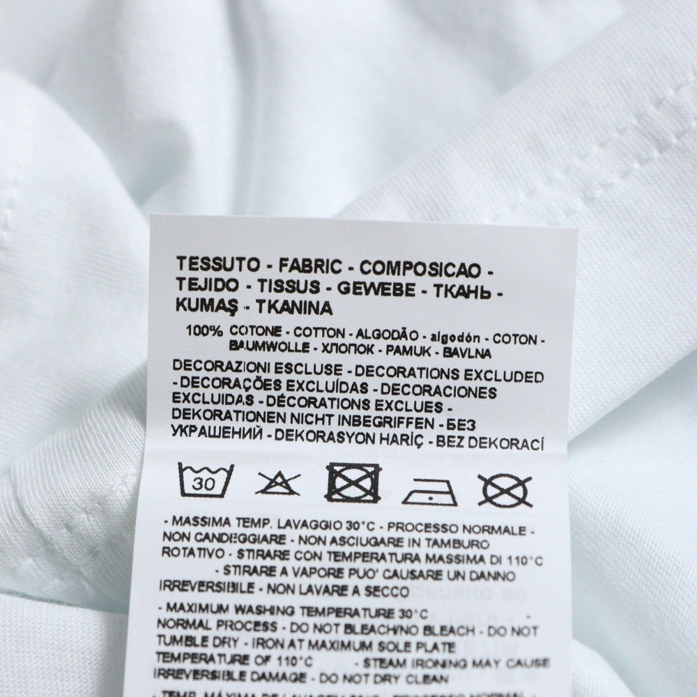 EMPORIO ARMANI(エンポリオアルマーニ) フロントロゴプリント クルーネック 半袖Tシャツ カットソー ホワイト 6G1TE7 1JNQZ