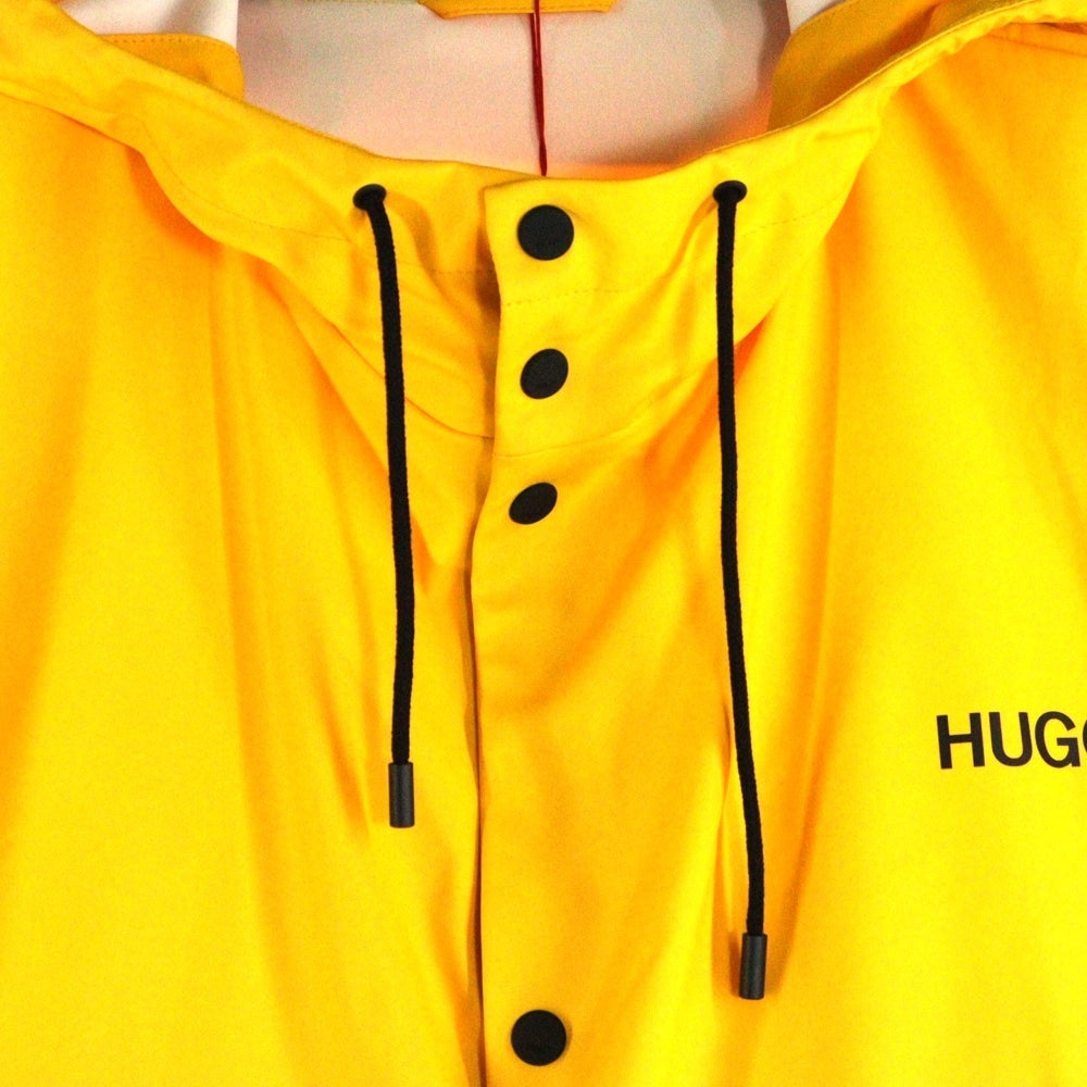 HUGO BOSS(ヒューゴボス) ロゴプリント フーデッド ファブリックジャケット イエロー 50426735