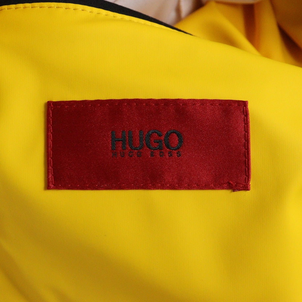HUGO BOSS(ヒューゴボス) ロゴプリント フーデッド ファブリックジャケット イエロー 50426735